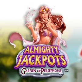 Almighty Jackpots: Garden of Persephone slot logo by Novomatic at Sloterra Casino