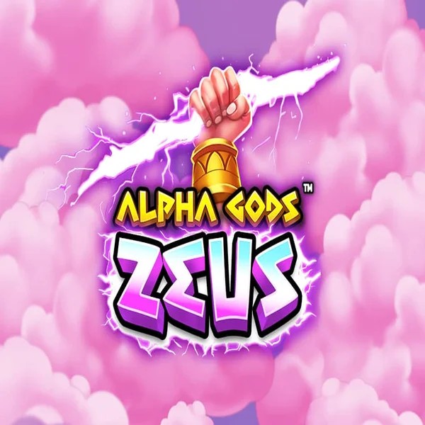 Alpha Gods Zeus slot logo by PearFiction Studios at Sloterra Casino