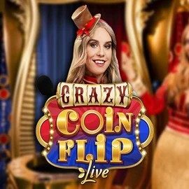 Crazy Coin Flip slot logo by Evolution at Sloterra Casino