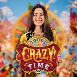 Official Live Casino logo: Crazy Time by Evolution at Sloterra Casino