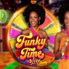 Funky Time online game logo by Evolution on slottera.de