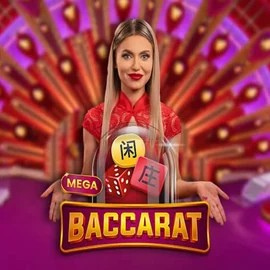 Mega Baccarat slot icon by Pragmatic Play, available at Sloterra Casino