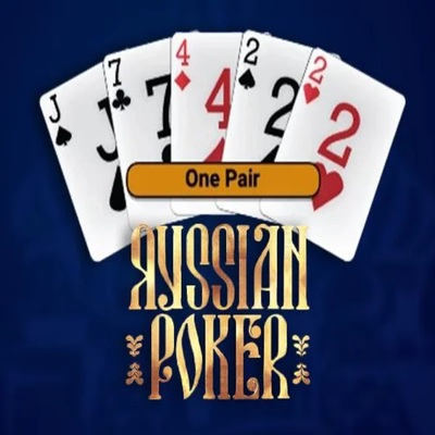Russian Poker slot logo by OneTouch Games at Sloterra Casino