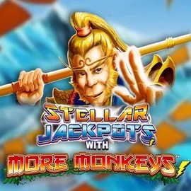 Stellar Jackpots with More Monkeys logo by Lightning Box Game at Sloterra Casino